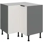 Kuchynská skrinka Aria-Wh/Ant Anti Fingerprint 90x90 Dn 2f Bb