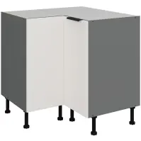 Kuchynská skrinka Aria-Wh/Ant Anti Fingerprint 90x90 Dn 2f Bb