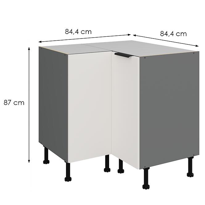 Kuchynská skrinka Aria-Wh/Ant Anti Fingerprint 90x90 Dn 2f Bb