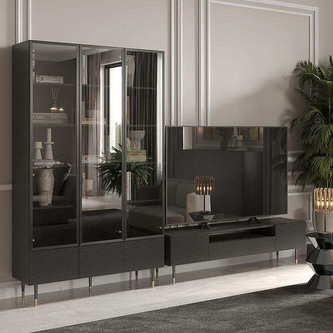 Vitrína 3d Imperial I09 čierna