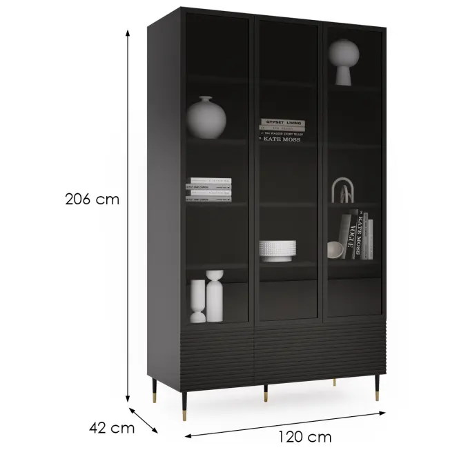 Vitrína System Imperial I09 3d Čierna,2