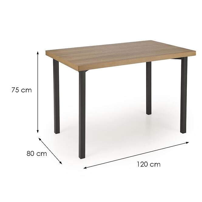 Jedálenská zostava Milton 1+4 70x110 prírodné/čierna,4