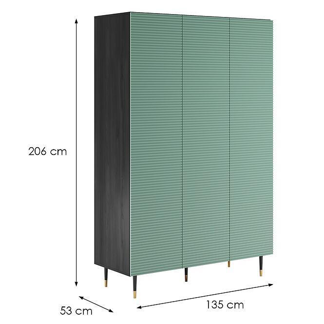 Skriňa  System Imperial I07 3d Pistáciovo Zelená,2