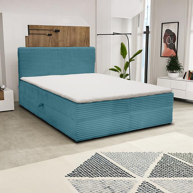 Posteľ Calipso V 160x200 Tilia 75 tyrkysový,4