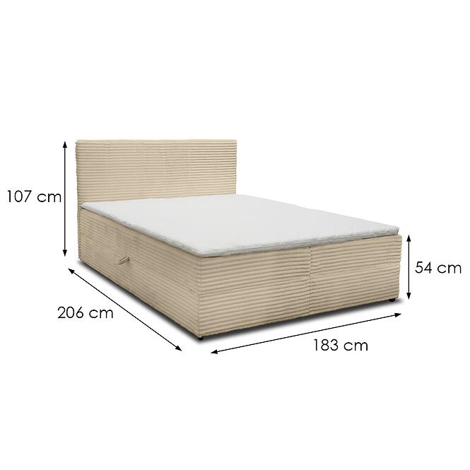 Posteľ Calipso V 180x200 Tilia 08 béžová