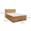 Posteľ Calipso V 180x200 Tilia 56 hrdzavá,3