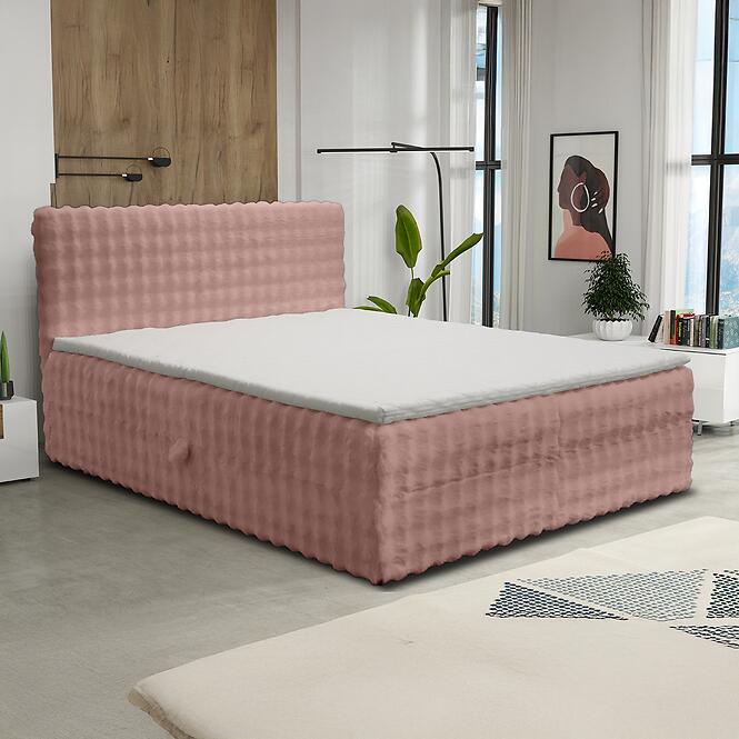 Posteľ Calipso VI 180x200 Bubble 91 ružový,4