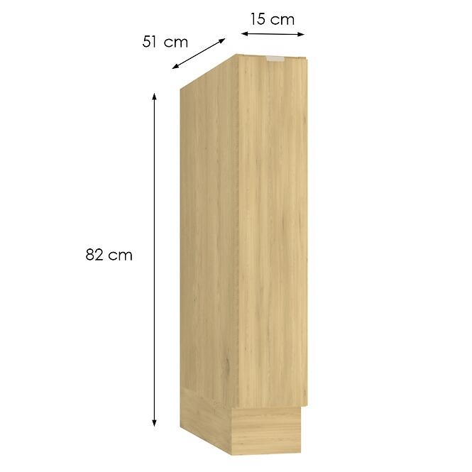 Kuchynská skrinka Cosmo Sofia D15 Cargo+ Kosz Béžová matná
