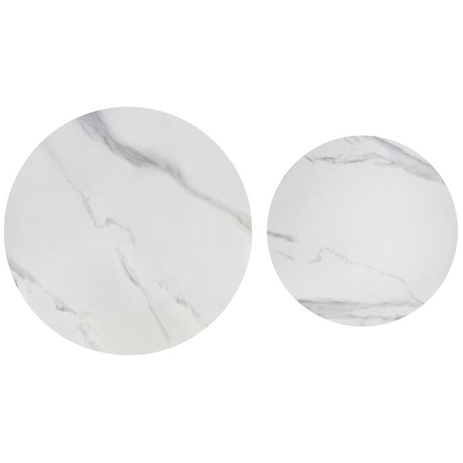 Konferenčný stolík Acuna biela mramor/čierna,6