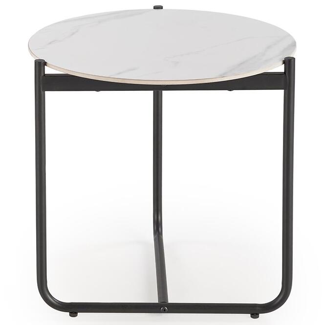 Konferenčný stolík Acuna S biela mramor/čierna,4