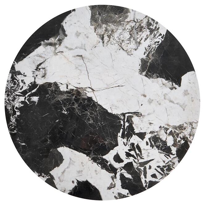 Konferenčný stolík Alexandra čierna mramor/čierna,7