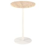 Konferenčný stolík Traverso S travertín/biela