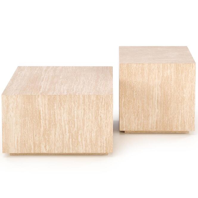 Konferenčný stolík Travertino štvorcový travertín,6