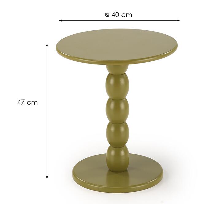 Konferenčný stolík Cirilla olivová,2