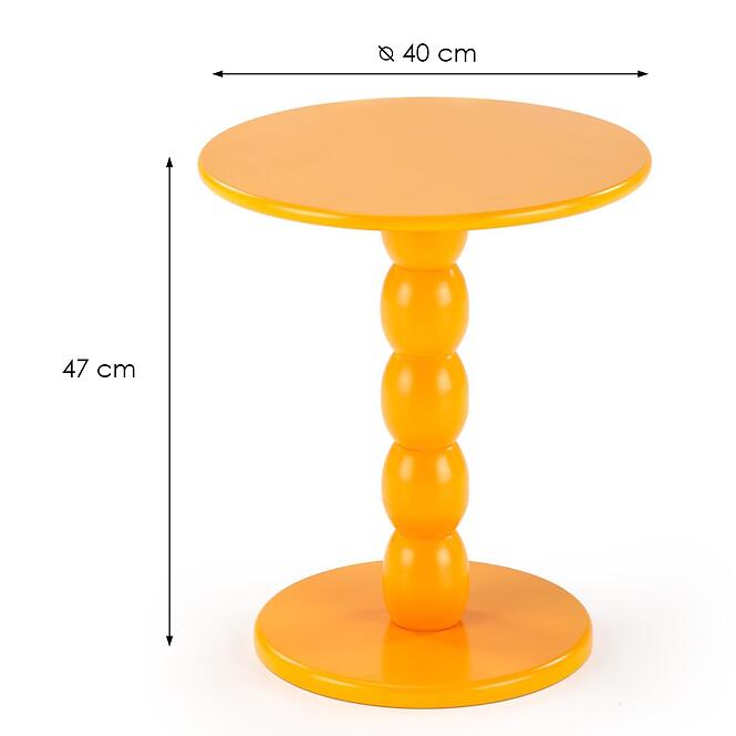 Konferenčný stolík Cirilla žltá,2