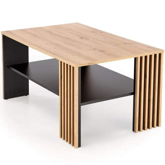 Konferenčný stolík Femina dub artisan/čierna,5
