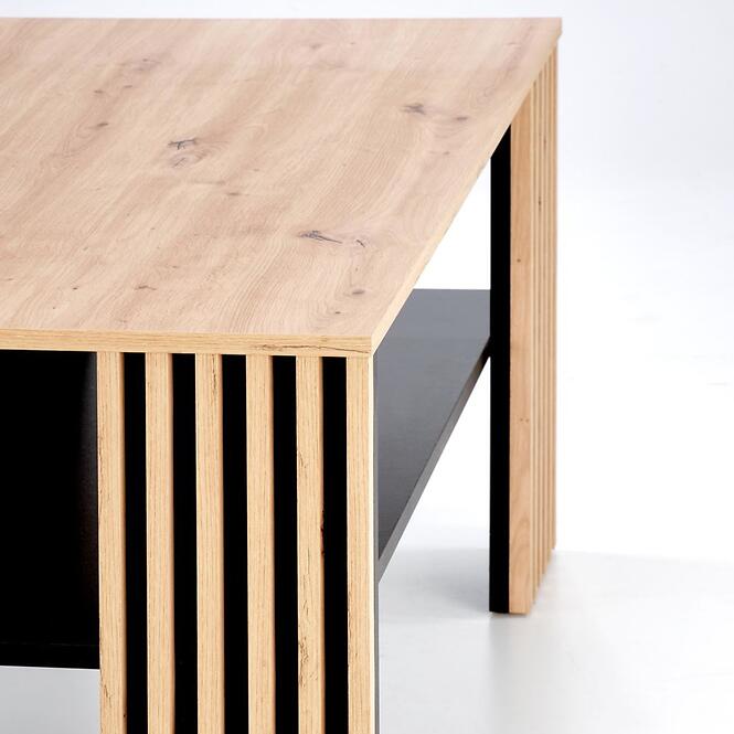 Konferenčný stolík Femina dub artisan/čierna,8