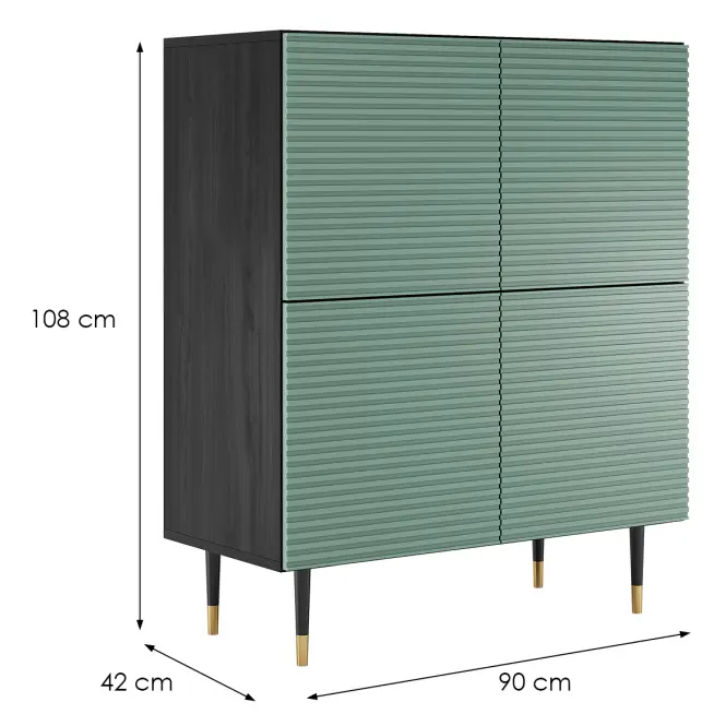 Komoda System Imperial I05 4d Pistáciovo Zelená,2