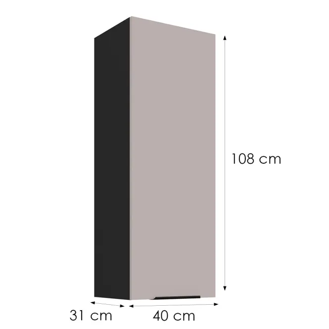 Skrinka do kuchyne Arona cashmere 40G-108 1F,3