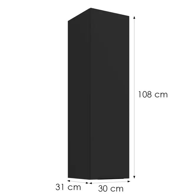 Skrinka do kuchyne Siena matná čierna 30G-108 1F