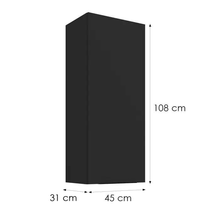 Skrinka do kuchyne Siena matná čierna 45G-108 1F