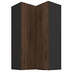 Skrinka do kuchyne Monza orech okapi 60x60 GN-108 2F (90°)