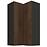 Skrinka do kuchyne Monza orech okapi 60x60 GN-108 2F (90°)