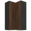 Skrinka do kuchyne Monza orech okapi 60x60 GN-108 2F (90°)