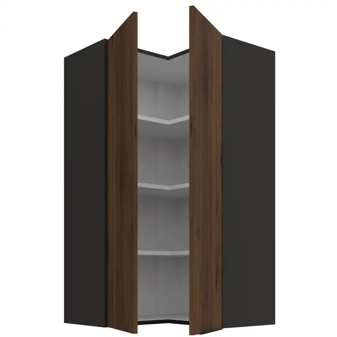 Skrinka do kuchyne Monza orech okapi 60x60 GN-108 2F (90°)