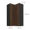 Skrinka do kuchyne Monza orech okapi 60x60 GN-108 2F (90°),3