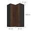 Skrinka do kuchyne Monza orech okapi 60x60 GN-108 2F (90°),3