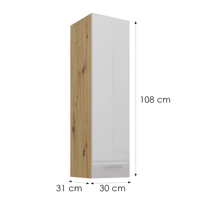 Skrinka do kuchyne artisan biely 30G-108 1F,2
