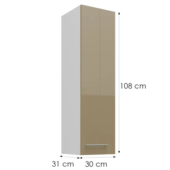 Skrinka do kuchyne Lara cappucino 30G-108 1F