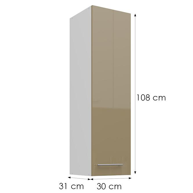 Skrinka do kuchyne Lara cappucino 30G-108 1F,3