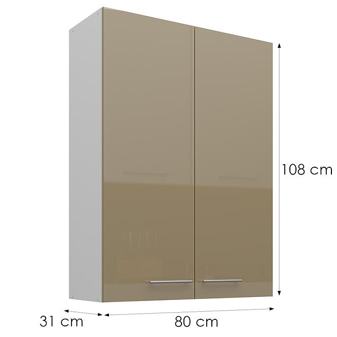 Skrinka do kuchyne Lara cappucino 80G-108 2F,3