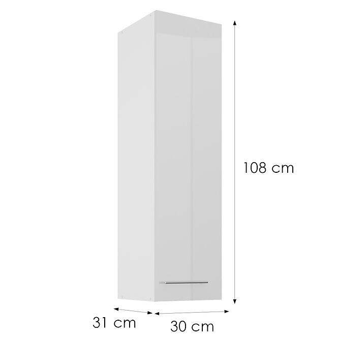Skrinka do kuchyne Lara biely 30G-108 1F,3