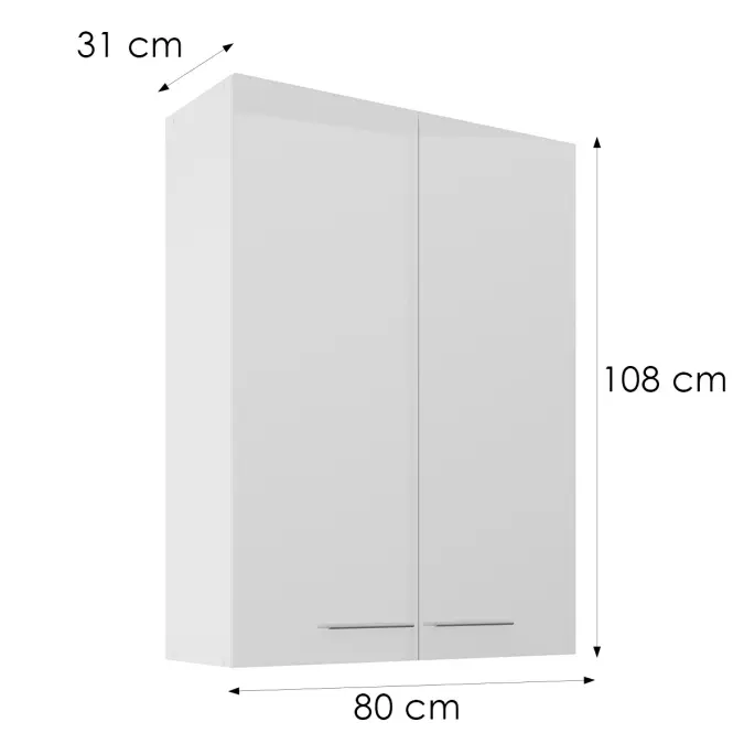 Skrinka do kuchyne Lara biely 80G-108 2F
