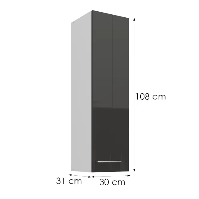Skrinka do kuchyne Lara sivá 30G-108 1F