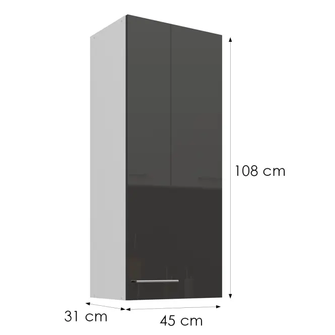 Skrinka do kuchyne Lara sivá 45G-108 1F