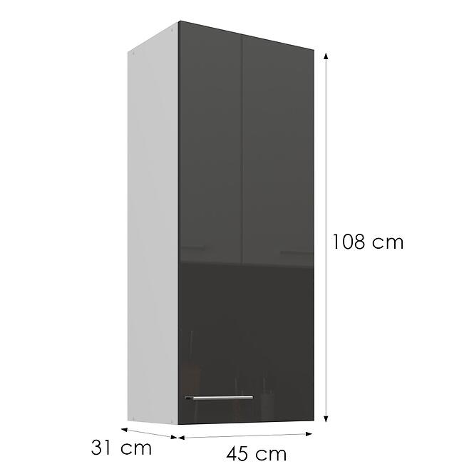 Skrinka do kuchyne Lara sivá 45G-108 1F,3