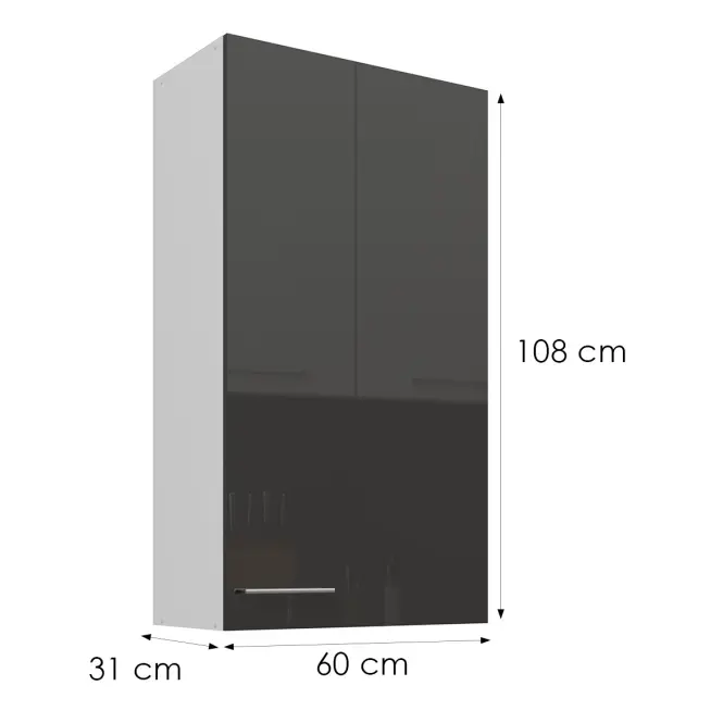 Skrinka do kuchyne Lara sivá 60G-108 1F