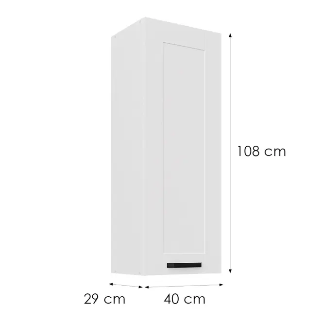 Skrinka do kuchyne Luna biely matná/biely 40G-108 1F
