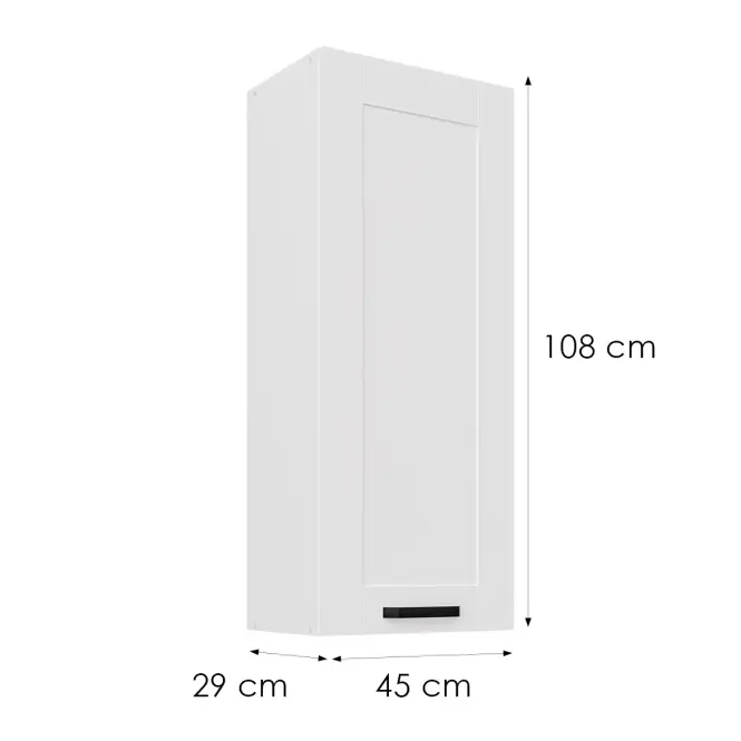 Skrinka do kuchyne Luna biely matná/biely 45G-108 1F