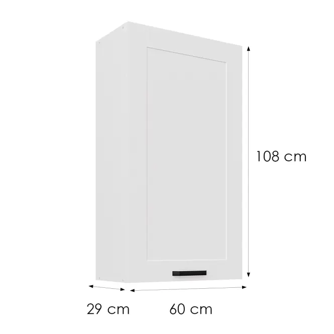 Skrinka do kuchyne Luna biely matná/biely 60G-108 1F