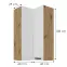 Skrinka do kuchyne Luna biely matná/artisan 60x60 GN-108 2F (90°),3