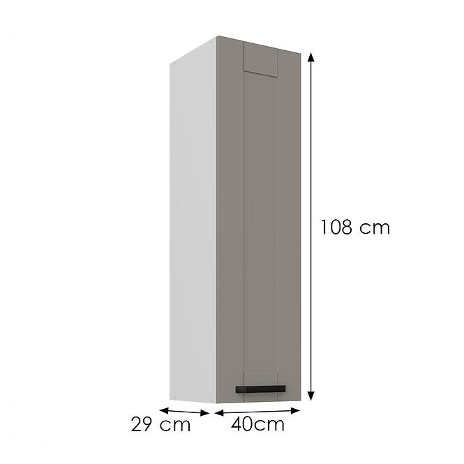 Skrinka do kuchyne Luna claygrey/biely 30G-108 1F,2