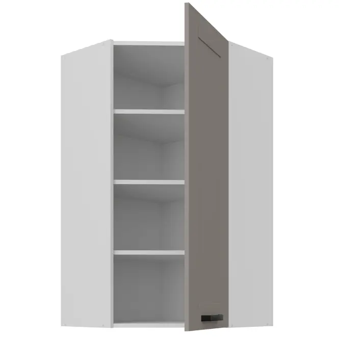 Skrinka do kuchyne Luna claygrey/biely 60x60 GN-108 1F (45°)