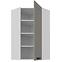Skrinka do kuchyne Luna claygrey/biely 60x60 GN-108 1F (45°)