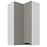 Skrinka do kuchyne Luna claygrey/biely 60x60 GN-108 2F (90°)