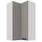 Skrinka do kuchyne Luna claygrey/biely 60x60 GN-108 2F (90°)